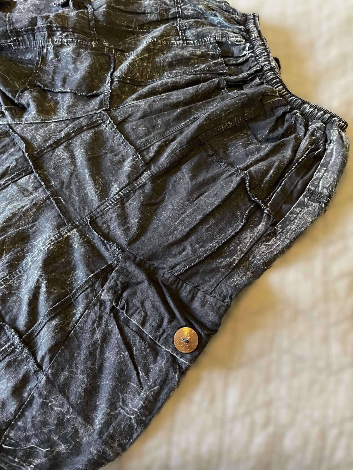 Black Cargo Joggers