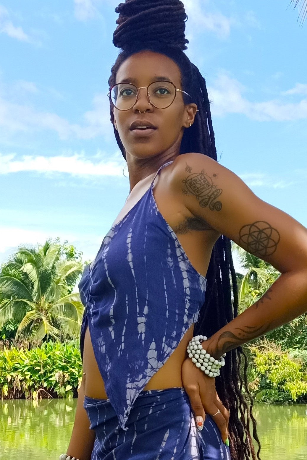 Periwinkle Butterfly Top