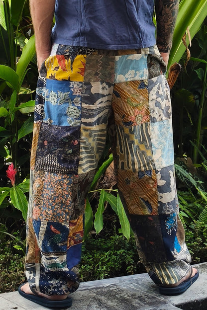 Cotton Bali Patchwork Joggers