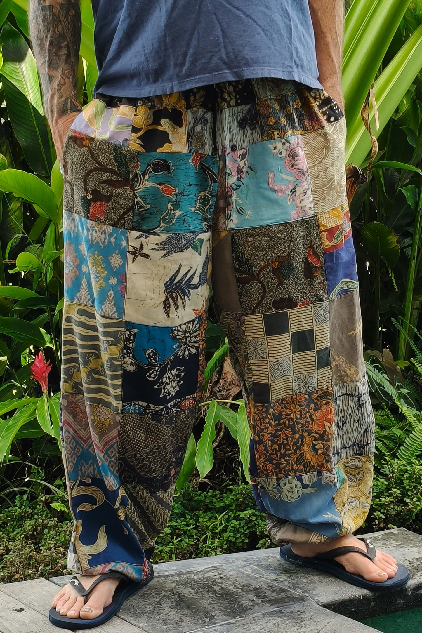Cotton Bali Patchwork Joggers