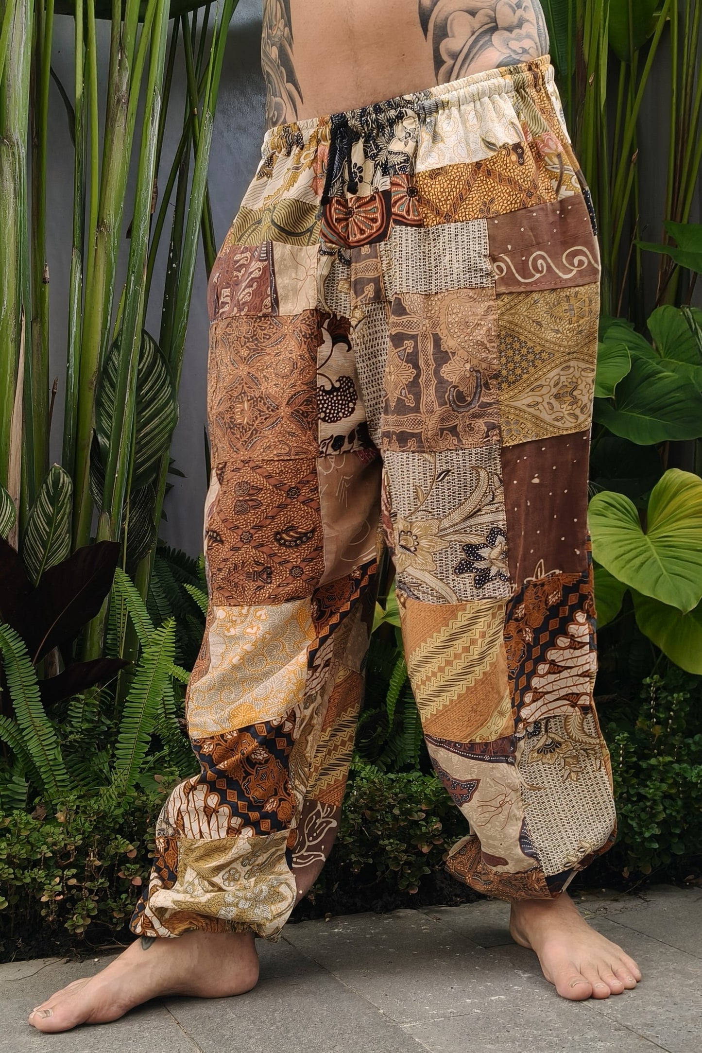 Cotton Bali Patchwork Joggers