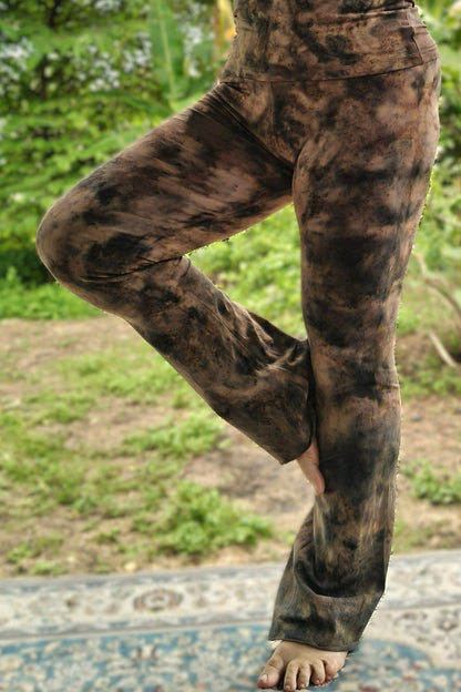 Brown Smoke Flared Pants