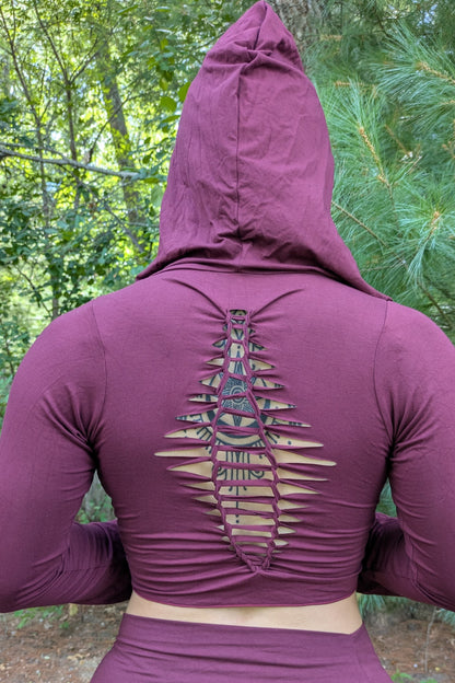 Burgundy Ninja Long Sleeve