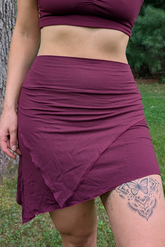 Burgundy Nomad Skirt