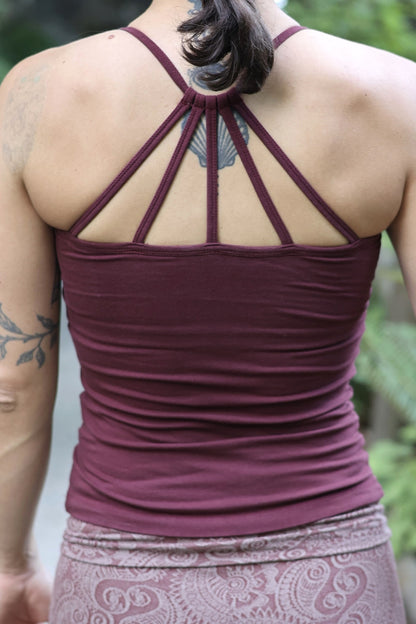 Shanti Tank in Burgundy
