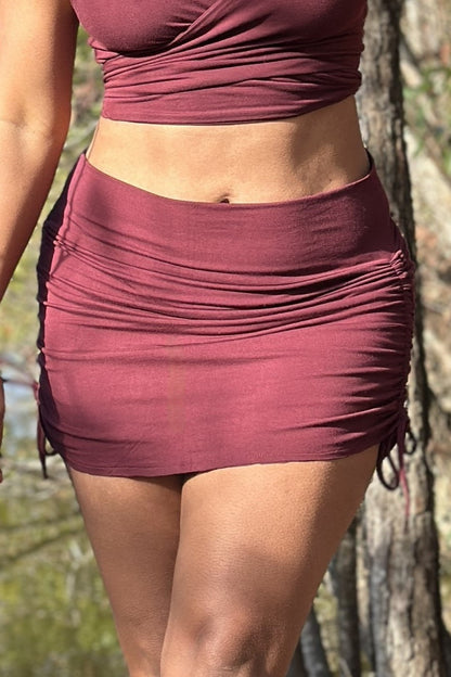 Crimson Cinch Skirt