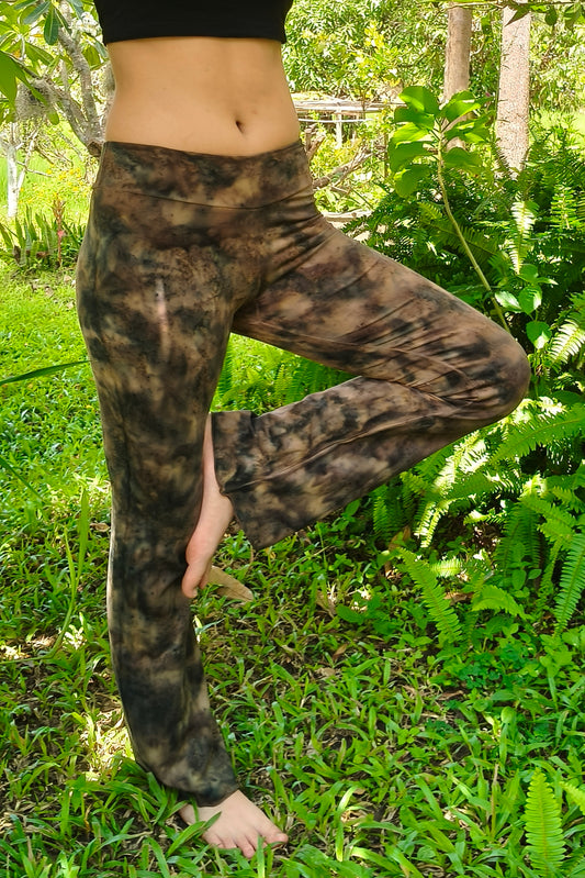 Brown Smoke Flared Pants