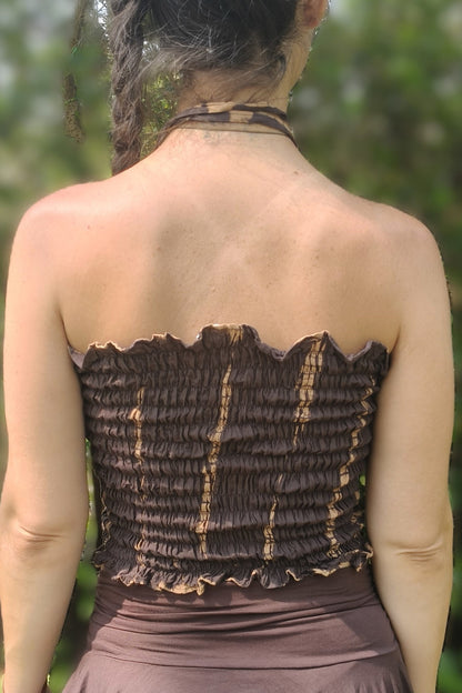 Mocha Latte Cinch Tube Top