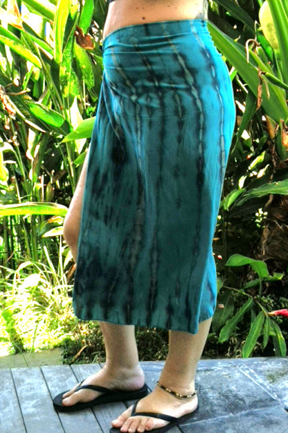Teal Tie Dye Sarong