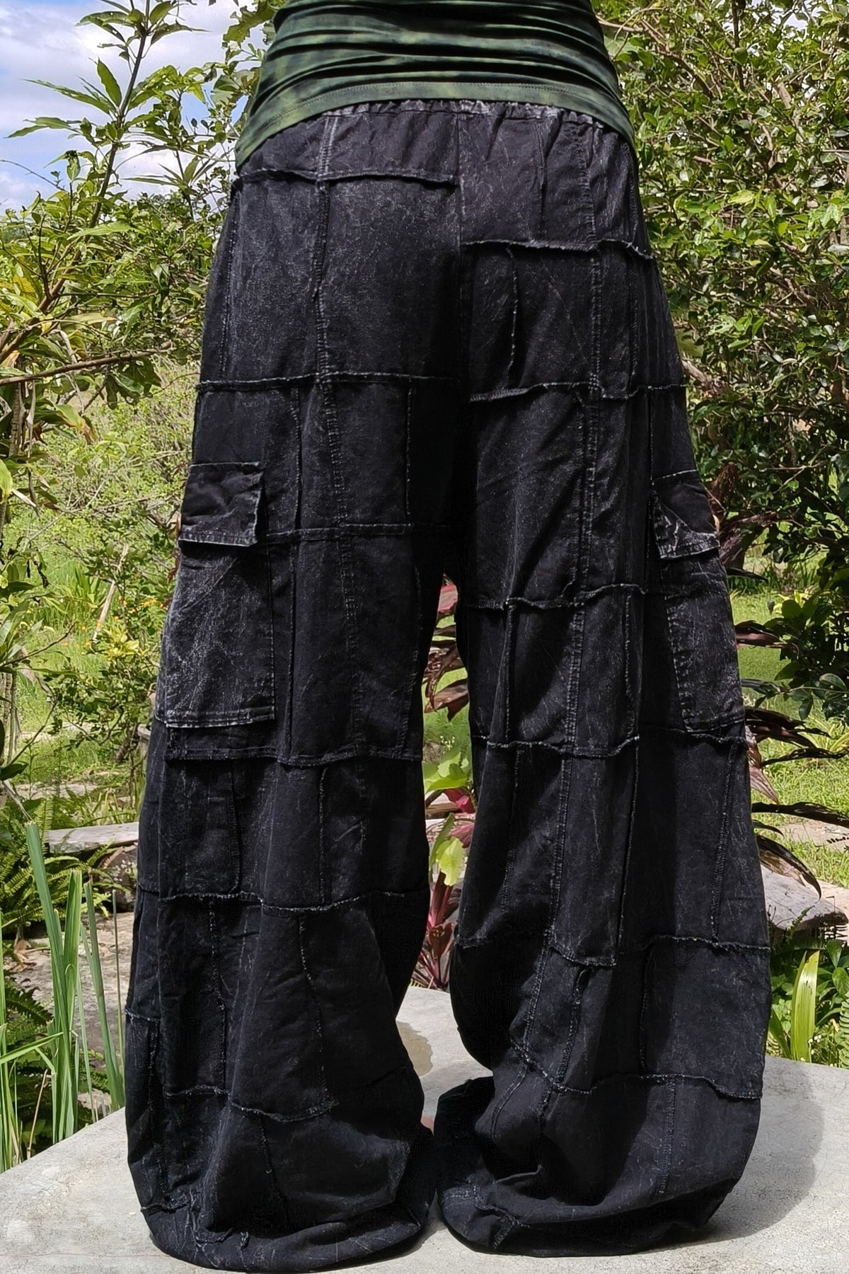 Black Cargo Joggers