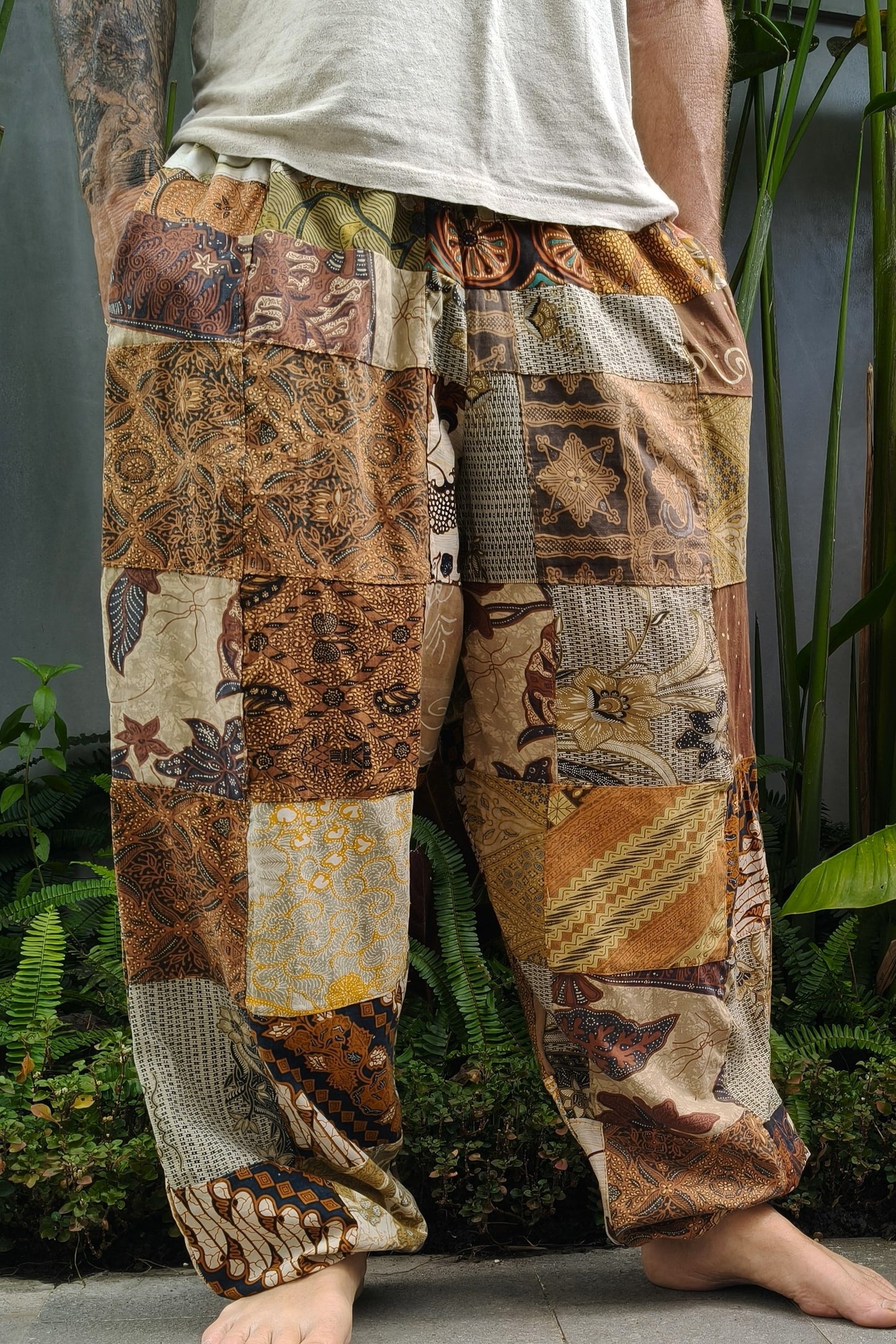 Cotton Bali Patchwork Joggers