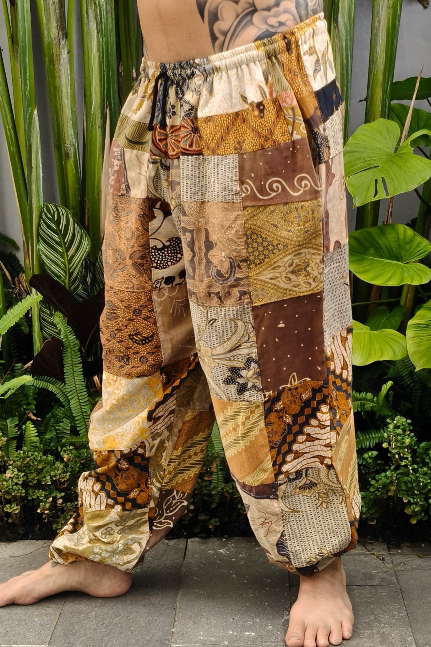 Cotton Bali Patchwork Joggers