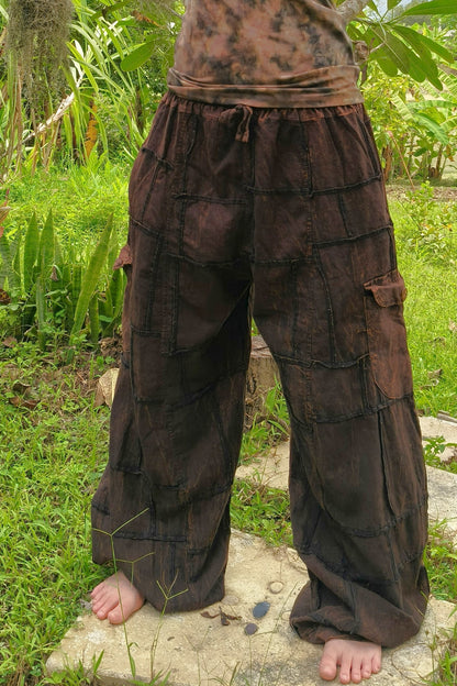 Brown Cargo Joggers