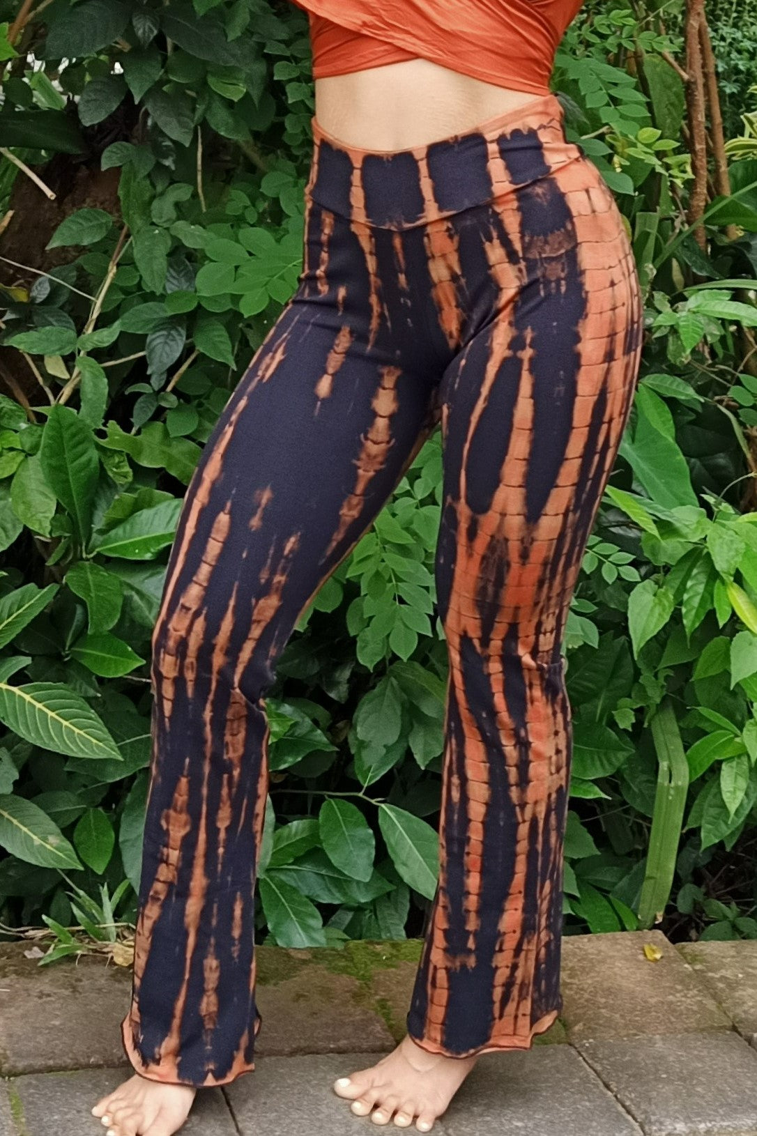 Flared Leggings Tribal Yoga Pants Tight Patterned Flare Pants