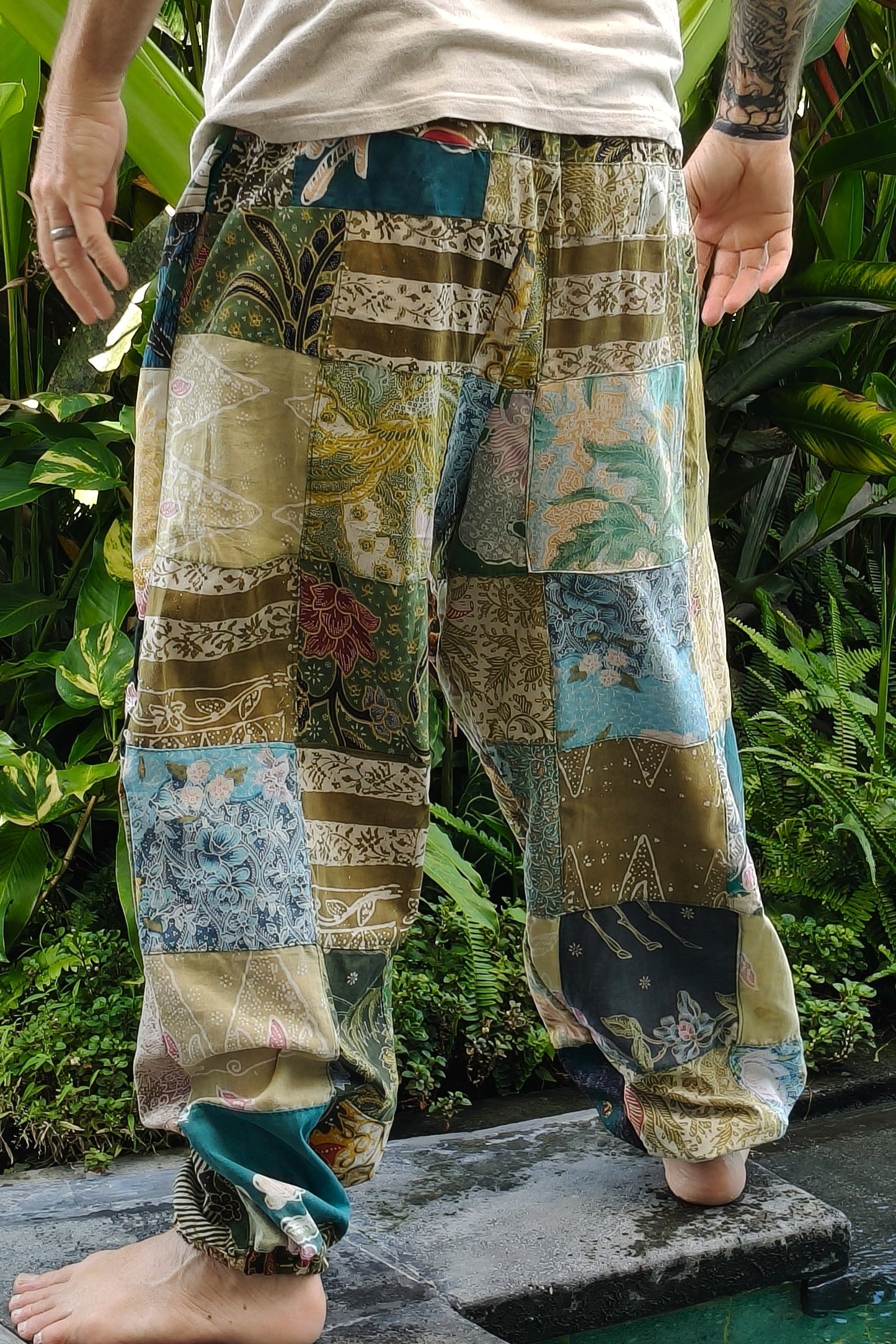 Cotton Bali Patchwork Joggers