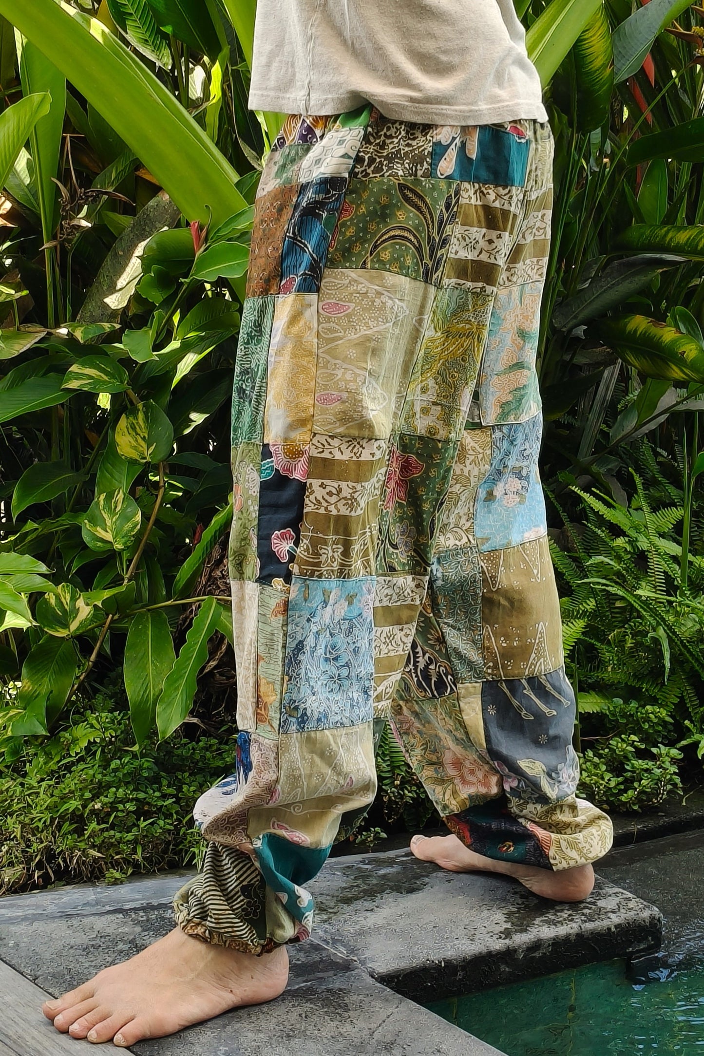 Cotton Bali Patchwork Joggers