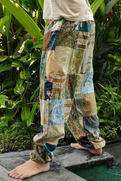 Cotton Bali Patchwork Joggers