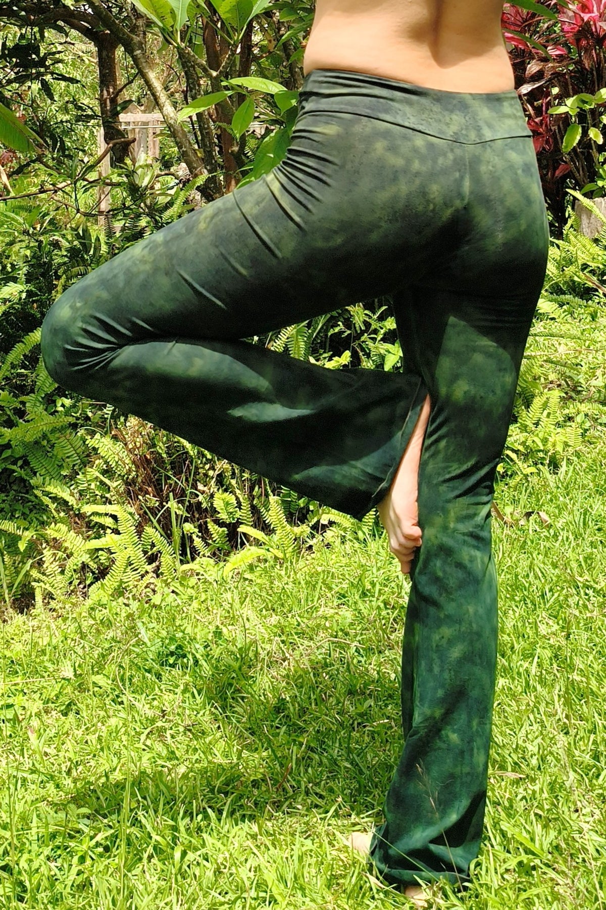 Green Haze Flared Pants