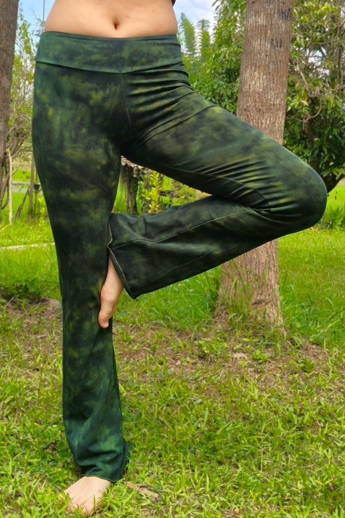 Green Haze Flared Pants