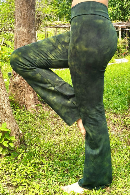 Green Haze Flared Pants