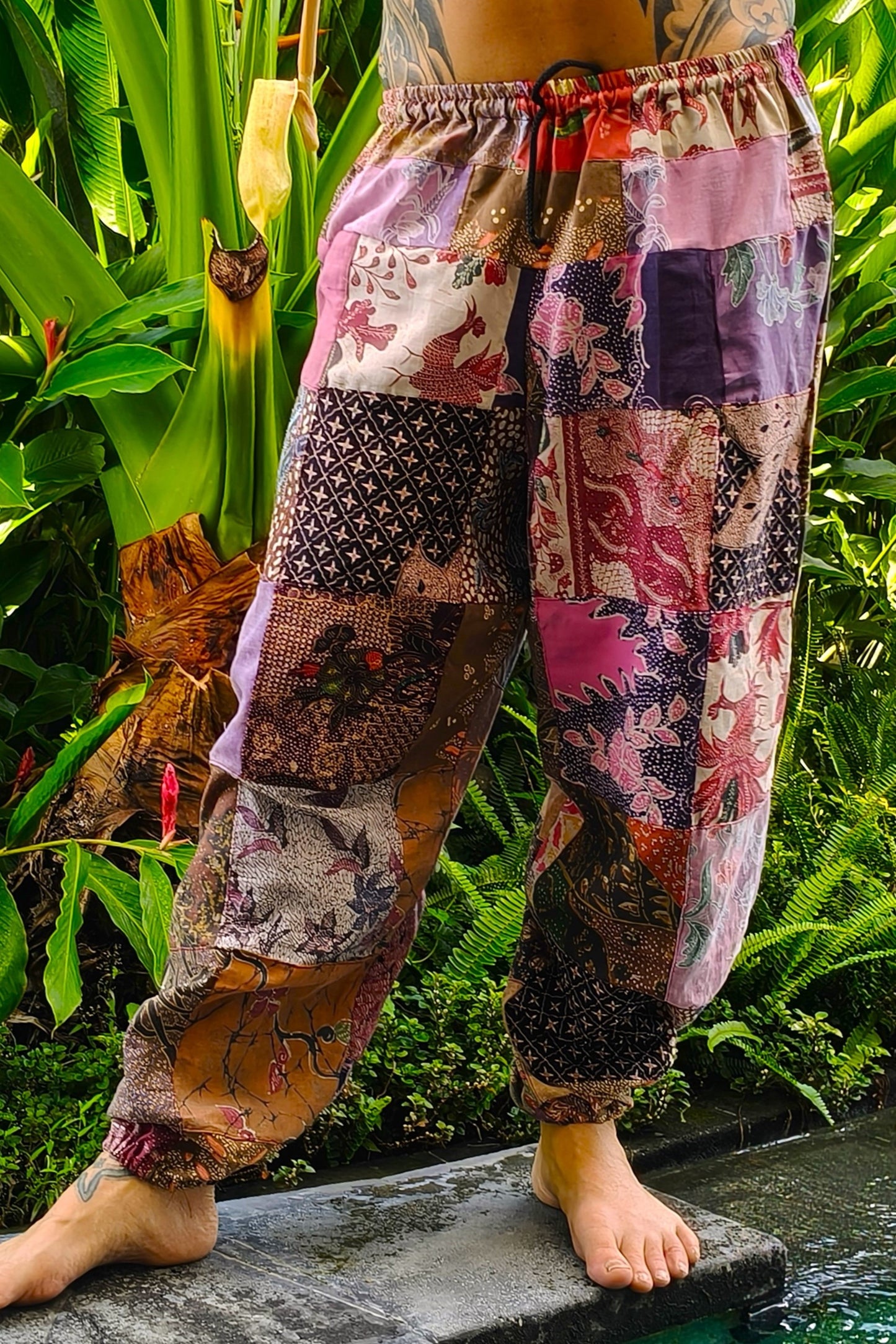 Cotton Bali Patchwork Joggers