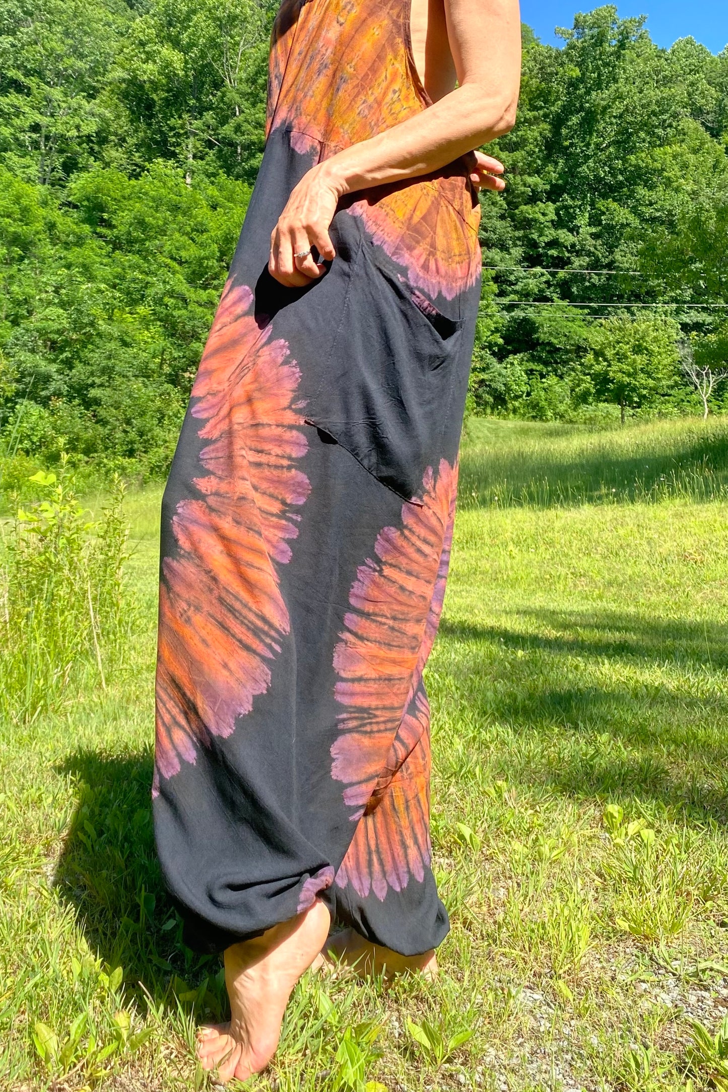 Purple Orange Swirl Jumpsuit