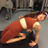 Rust 3/4 Length Yoga Pants by Lotus Tribe Clothing